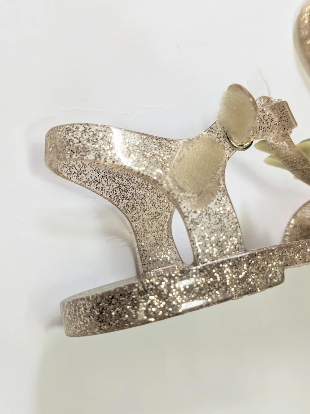 ⚡Old Navy Girls' Gold Glitter Jelly Sandals with Pineapple Accent